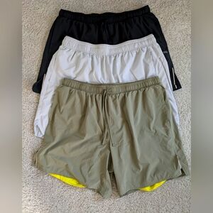 Men's Multi-Pack Shorts - Black, White, and Olive